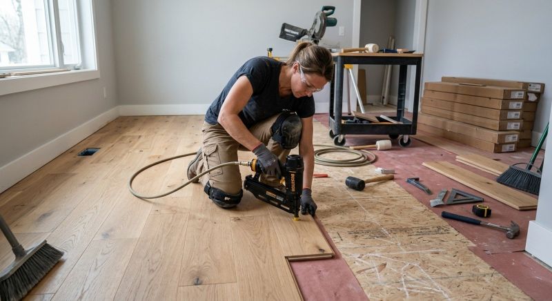 Hardwood Floor Installation in Woodstock, MD