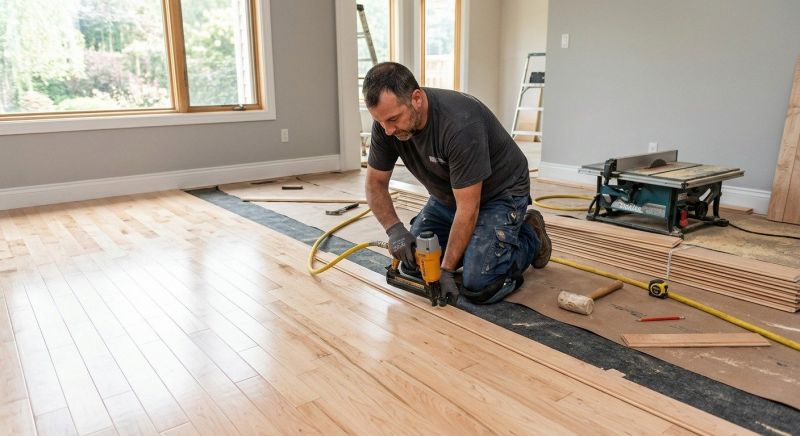 Maple Flooring Installation in Parkton, MD