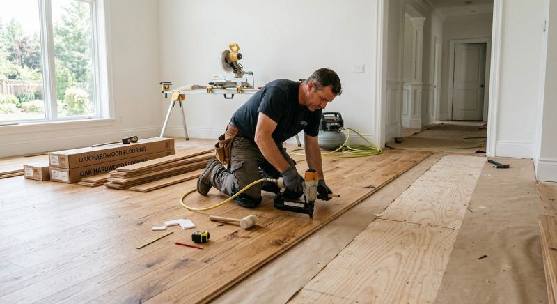 Oak Floor Installation in Marriottsville, MD