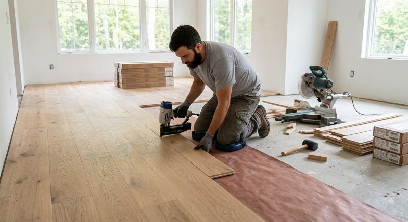 Oak Floor Installation in Mount Airy, MD