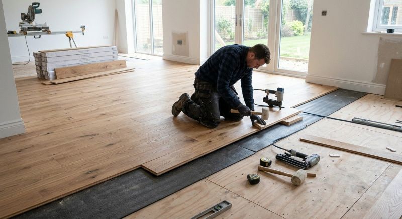 Oak Floor Installation in Windsor Mill, MD
