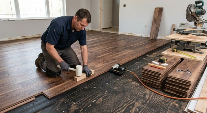 Walnut Flooring Installation in Westminster, MD