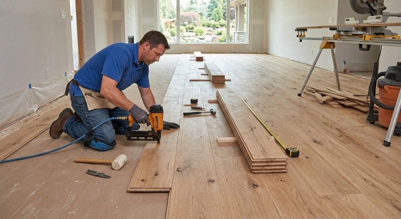Wide Plank Floor Installation in Westminster, MD