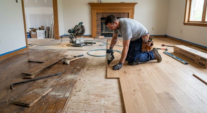 Wood Floor Replacement in Cockeysville, MD